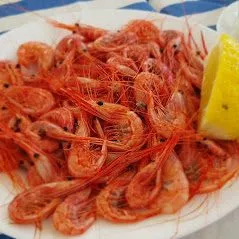 Gambas recién hechas